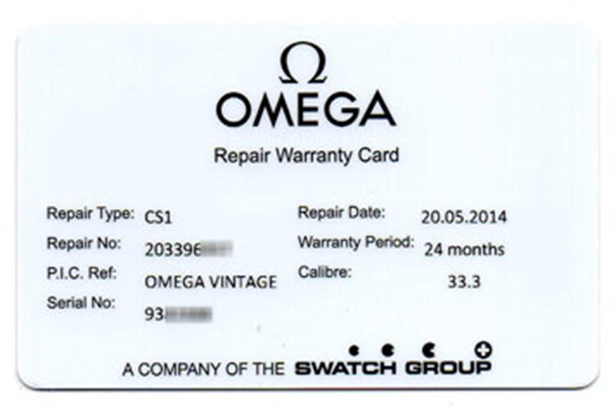 omega service warranty